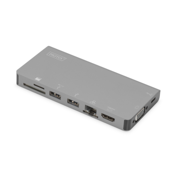 DIGITUS USB Type-C Multiport Travel Dock 8-Port