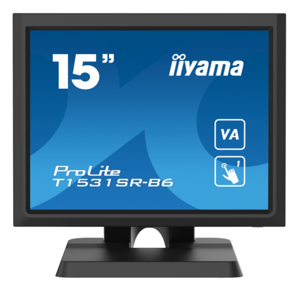 iiyama ProLite T1531SR-B6 38cm (15") Resistive-Touch-Monitor VGA/HDMI/DP 4:3 VA