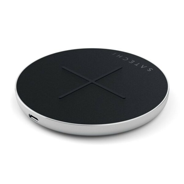 Satechi Wireless Fast-Charging Pad V2 Silber