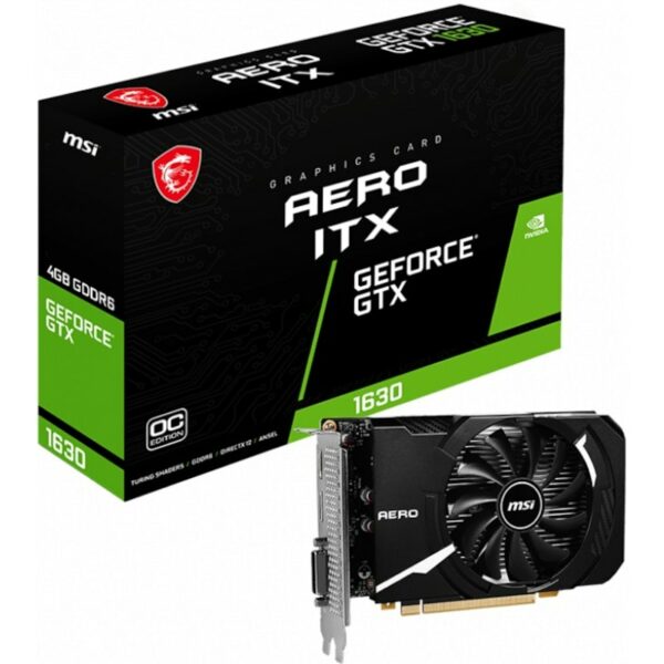 MSI Geforce GTX 1630 AERO ITX OC 4GB GDDR6 Grafikkarte HDMI/DP/DVI