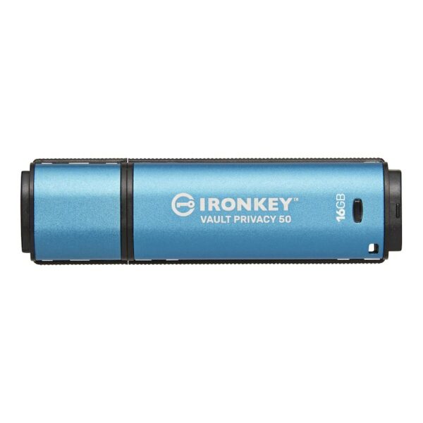 Kingston 16 GB IronKey Vault Privacy 50 Verschlüsselter USB-Stick Metall USB 3.2