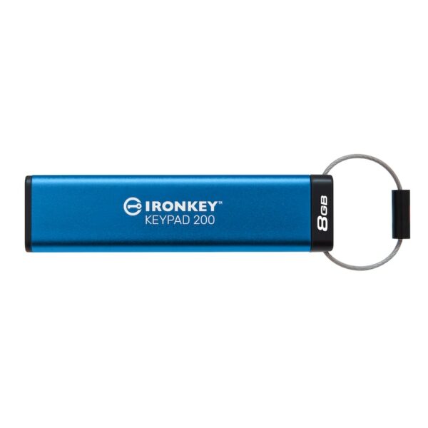 Kingston 8 GB IronKey Keypad 200 Verschlüsselter USB-Stick Metall USB 3.2 Gen1