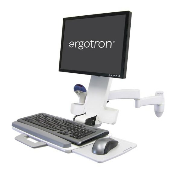 Ergotron Combo Arm Serie 200 weiss fuer LCD bis 24 Zoll (45-230-216)