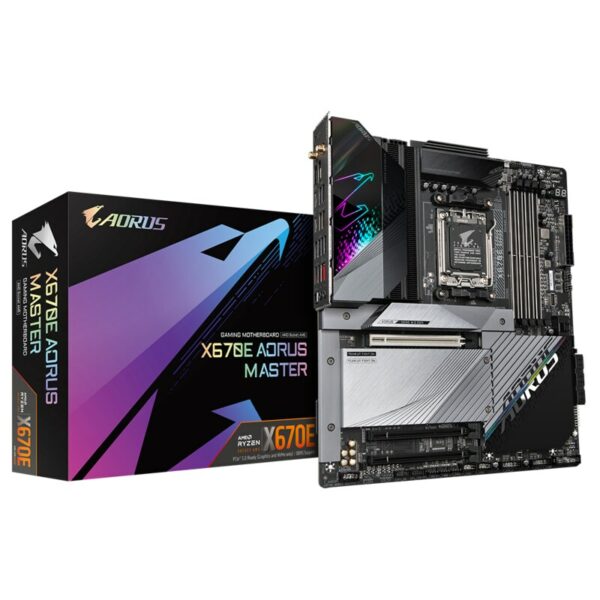 GIGABYTE X670E AORUS MASTER EATX Mainboard Sockel AM5 DP/HDMI/USB-C/4xM.2/WIFI6E