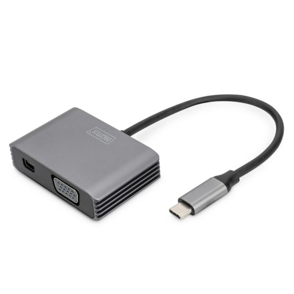 DIGITUS USB-C - mini DP + VGA Adapter