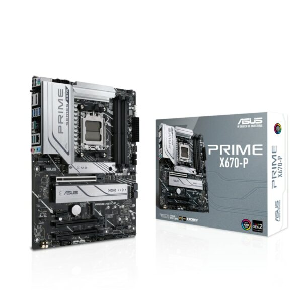 ASUS PRIME X670-P ATX Mainboard Sockel AM5 WIFI/M.2/USB3.2 Typ C/HDMI/DP