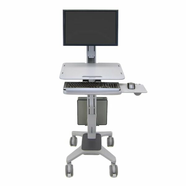 Ergotron WorkFit-C Single LD mobiler Steh-Sitz Arbeitsplatz bis 30" TFT höhenv.