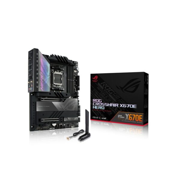 ASUS ROG CROSSHAIR X670E HERO ATX Mainboard Sockel AM5 WIFI/M.2/USB4 Typ C