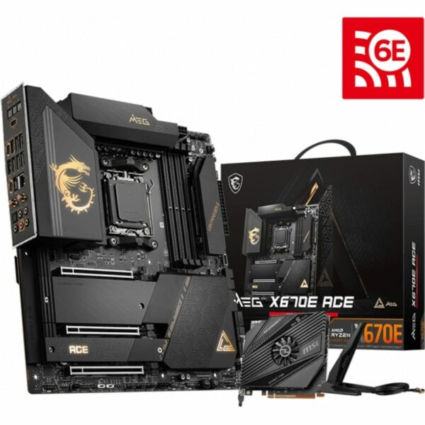 MSI MEG X670E ACE E-ATX Mainboard Sockel AM5 4x M.2/USB-C/WIFI/BT 7D69-005R