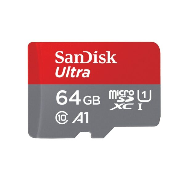 SanDisk Ultra 64 GB microSDXC Speicherkarte Kit (2022) bis 140 MB/s