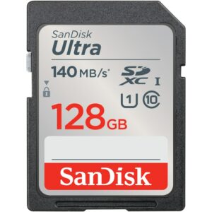 SanDisk Ultra 128 GB SDXC Speicherkarte (2022) bis 140 MB/s