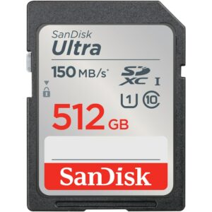 SanDisk Ultra 512 GB SDXC Speicherkarte (2022) bis 150 MB/s