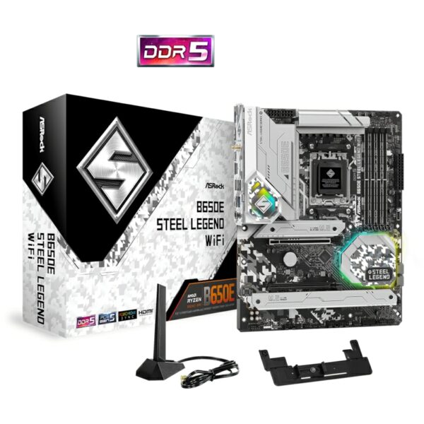 ASRock B650E Steel Legend WiFi ATX Mainboard AM5 HDMI/DP/M.2/BT/USB-C