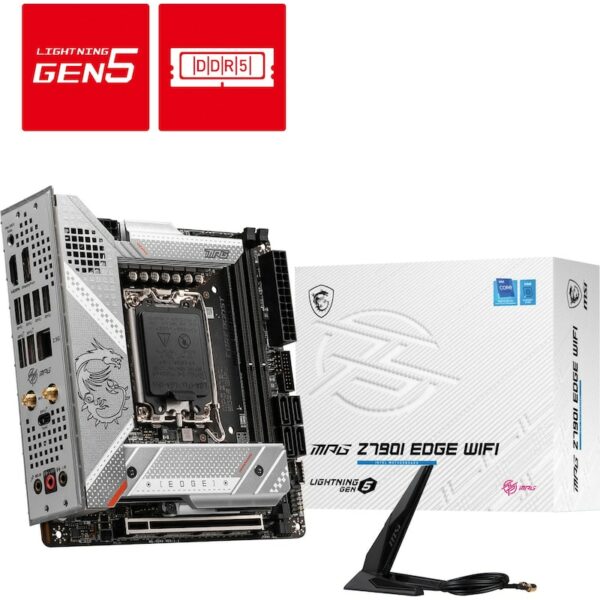 MSI MPG Z790I EDGE WIFI ITX Mainboard Sockel 1700 M.2/WIFI/BT/LAN/HDMI/USB-C