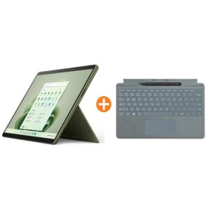 Surface Pro 9 Evo Waldgrün 13" 2in1 i5 8GB/256GB SSD Win11 QEZ-00055 KB Eisblau