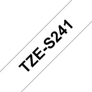 Brother TZe-S241 Schriftband 18mm x 8m schwarz auf weiß