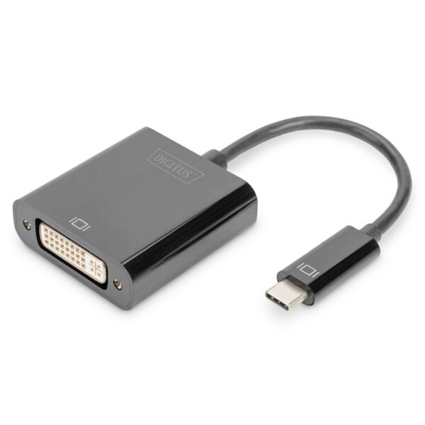 DIGITUS USB Type-C zu DVI Adapter 10cm Kabellänge