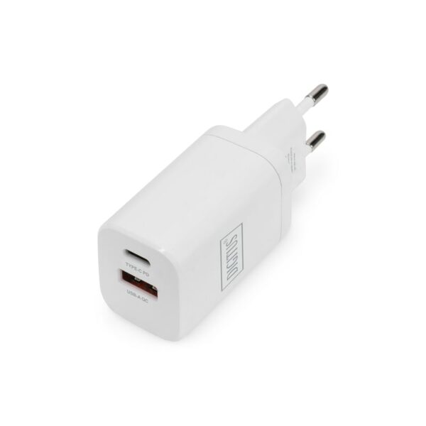 DIGITUS USB Ladegerät 1x USB-A / 1x USB-C