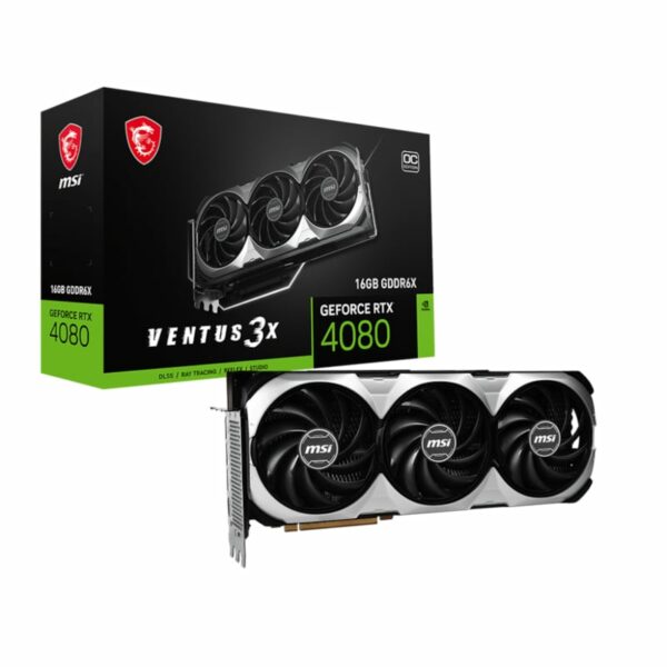 MSI GeForce RTX 4080 Ventus 3X OC 16GB GDDR6X Gaming Grafikkarte 3xDP/HDMI