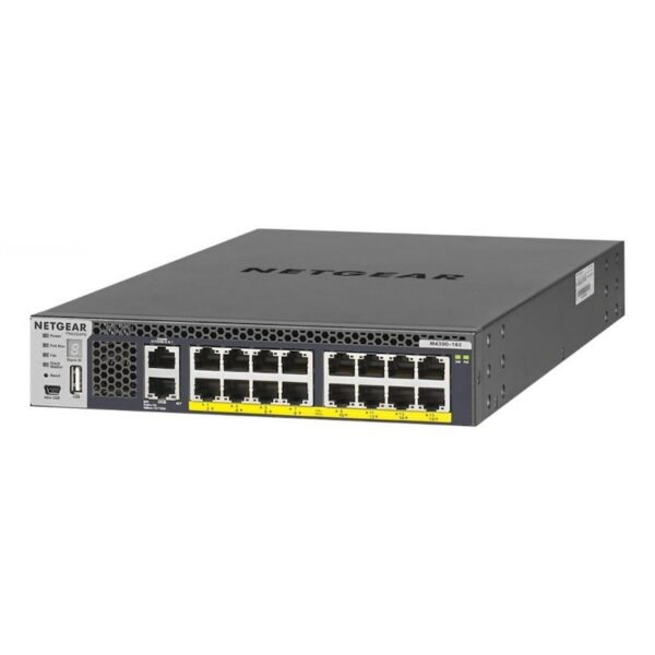 Netgear M4300-16X - Switch managed 16 x 100/1000/2.5G/5G/10GBase-T (PoE+)