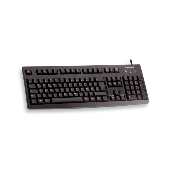 Cherry G83-6104 Tastatur USB US-Englisch Layout mit EURO Symbol schwarz