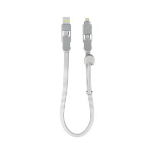 Rolling Square inCharge XL 6-in-1 Multi-Ladekabel 30cm Weiß