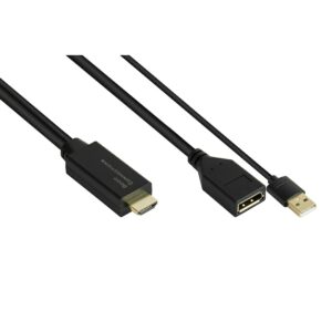 Good Connections Adapter HDMI 2.0b St an DisplayPort 1.2 Bu 4K @60Hz 0