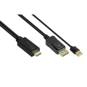 Good Connections Adapterkabel HDMI 2.0b St an DisplayPort 1.2 St 4K @60Hz 2m