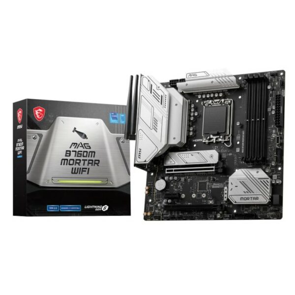 MSI MAG B760M Mortar WIFI mATX Mainboard Sockel 1700 M.2/WIFI/BT/USB-C