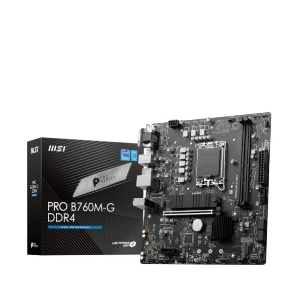 MSI PRO B760M-G DDR4 mATX Mainboard Sockel 1700 M.2/HDMI/DP/VGA/USB3.2