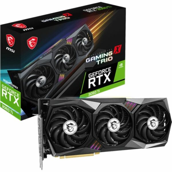 MSI GeForce RTX 3060Ti Gaming X Trio 8GB LHR GDDR6X Grafikkarte 3xDP/HDMI