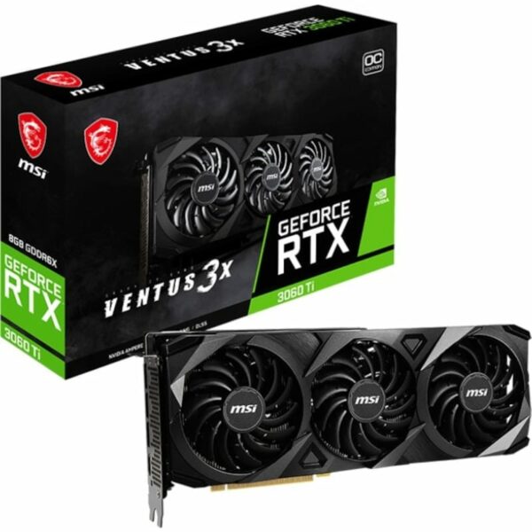 MSI GeForce RTX 3060Ti Ventius 2X OC 8GB GDDR6X Gaming Grafikkarte 3xDP/HDMI