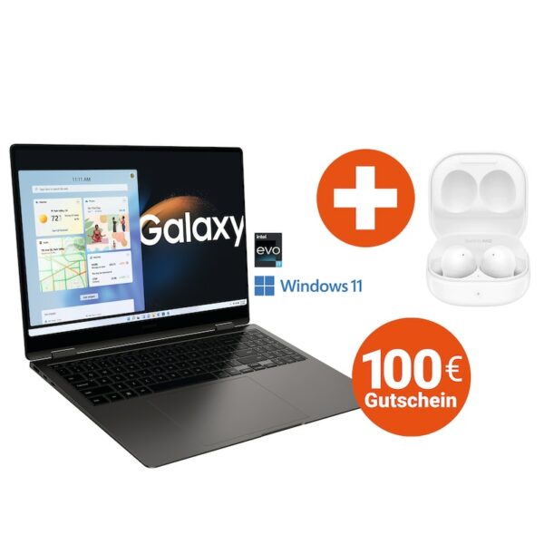 SAMSUNG Galaxy Book3 Pro 360 NP960QFG-KA4DE i7-1360P + Samsung Galaxy Buds2