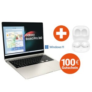 SAMSUNG Galaxy Book3 Pro 360 NP960QFG-KB4DE i7-1360P + Samsung Galaxy Buds2