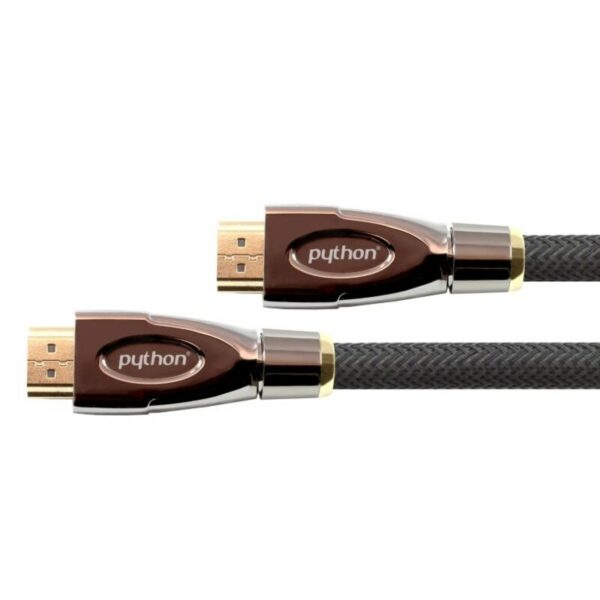 PYTHON HDMI 2.0 Kabel 10m Ethernet 4K*2K UHD aktiv vergoldet OFC schwarz