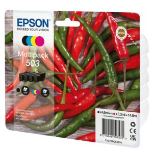 Epson 503 Original Druckerpatrone Multipack C13T09Q64010 Chilischoten-Tinte