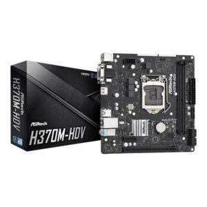 ASRock H370M-HDV mATX Mainboard Sockel 1151 v2 HDMI/DVI/VGA/USB3.2 Gen1