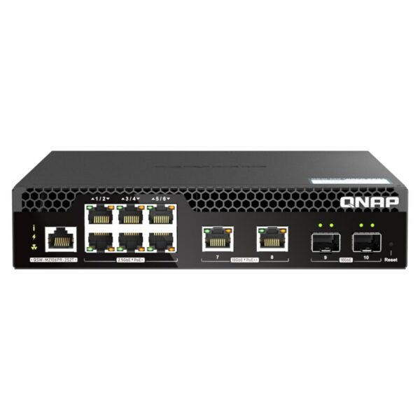 QNAP QSW-M2106PR-2S2T Rackmount 10GbE und 2