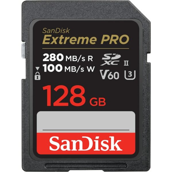 SanDisk Extreme Pro 128 GB SDXC™ UHS-II Speicherkarte bis zu 280 MB/s