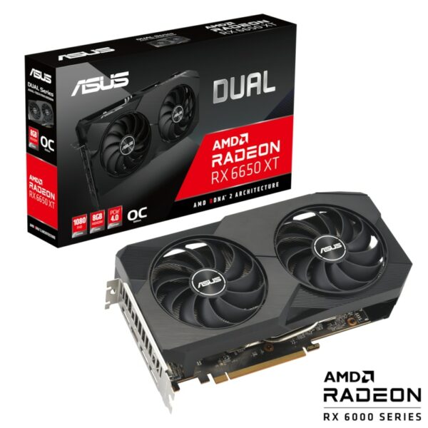 ASUS Radeon RX 6650 XT Dual OC V2  Grafikkarte 8GB GDDR6 3xDP/HDMI