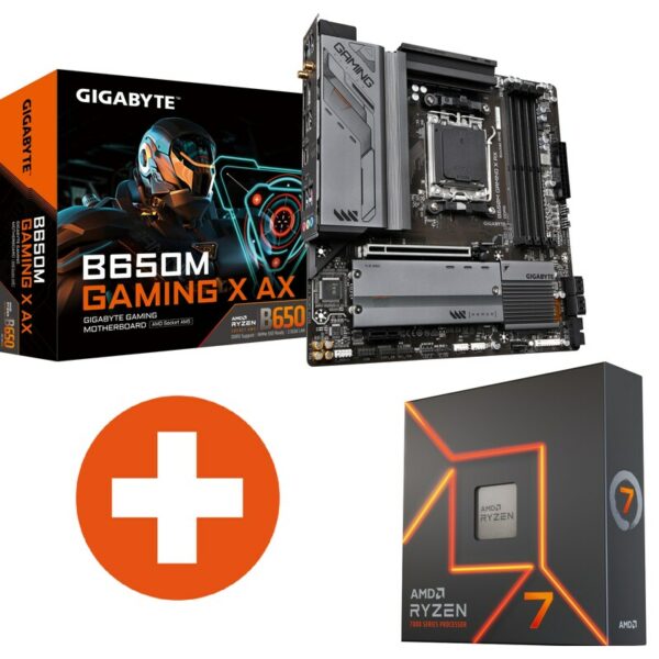 GIGABYTE B650 GAMING X AX ATX Mainboard Sockel AM5 + AMD Ryzen 7 7700X CPU