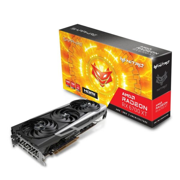 SAPPHIRE AMD Radeon RX 6700 XT OC Nitro+ Gaming Grafikkarte mit 12GB GDDR6