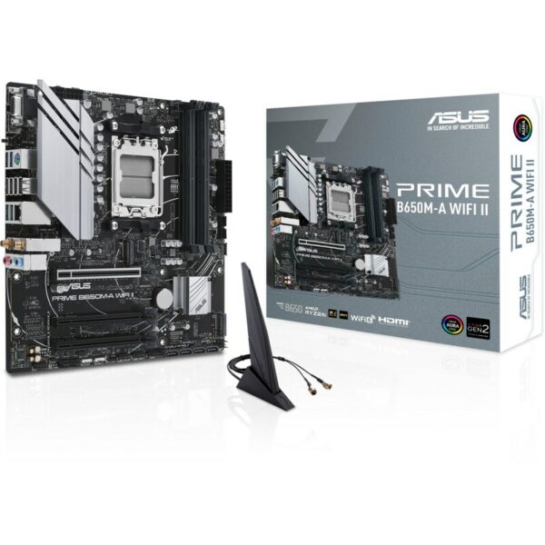 ASUS PRIME B650M-A WIFI II mATX Mainboard Sockel AM5 M.2/USB3.2 TypC/HDMI/DP/VGA