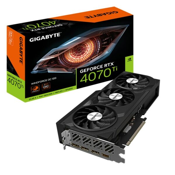 GIGABYTE GeForce RTX 4070Ti WindForce OC 12GB GDDR6X Grafikkarte 1xHDMI 3xDP