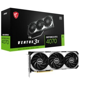 MSI GeForce RTX 4070 Ventus 3X OC 12GB GDDR6X Gaming Grafikkarte 3xDP/HDMI