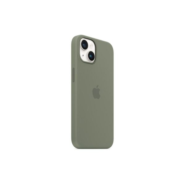 Apple Original iPhone 14 Silikon Case mit MagSafe Oliv