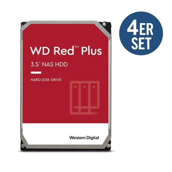 WD Red Plus 4er Set WD40EFPX - 4 TB 5400 rpm 256 MB 3