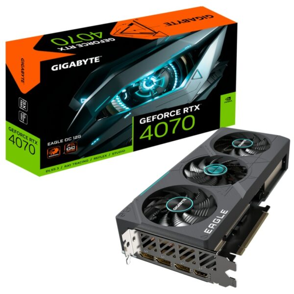 GIGABYTE GeForce RTX 4070 EAGLE OC 12GB GDDR6X Grafikkarte 1xHDMI 3xDP