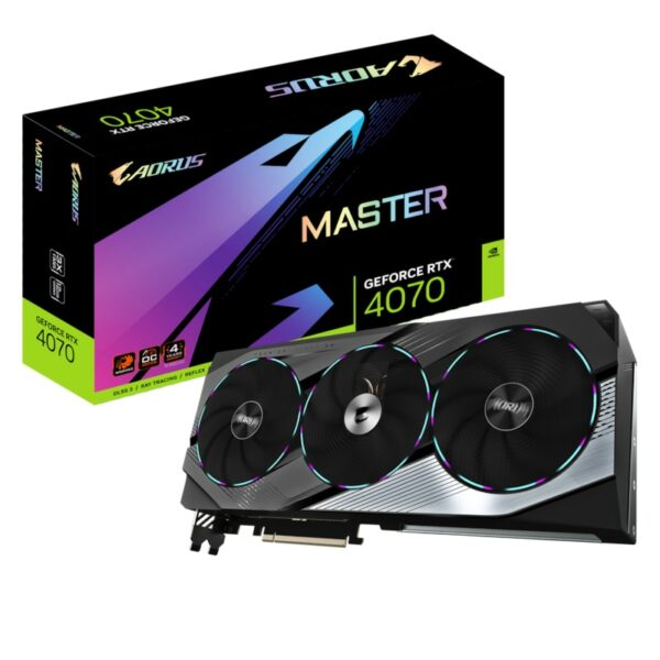 GIGABYTE AORUS GeForce RTX 4070 Master 12GB GDDR6X Grafikkarte 1xHDMI 3xDP