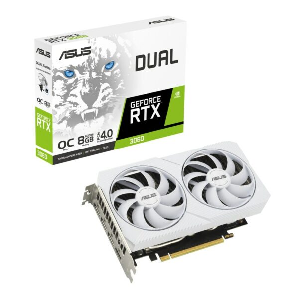 ASUS GeForce RTX 3060 Dual OC White Gaming Grafikkarte 8GB GDDR6